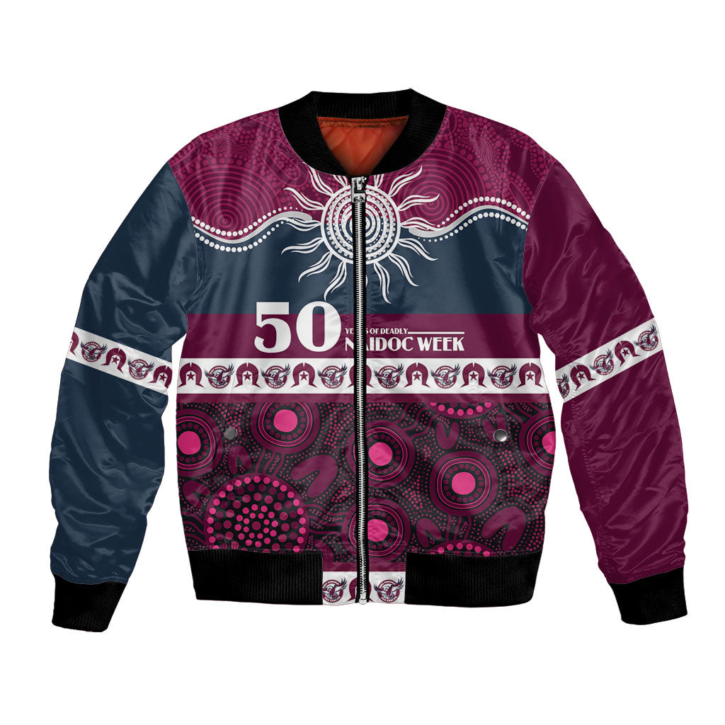 Sea Eagles NAIDOC Week Personalised Bomber Jacket Aboriginal Torres Strait Islanders Vibe
