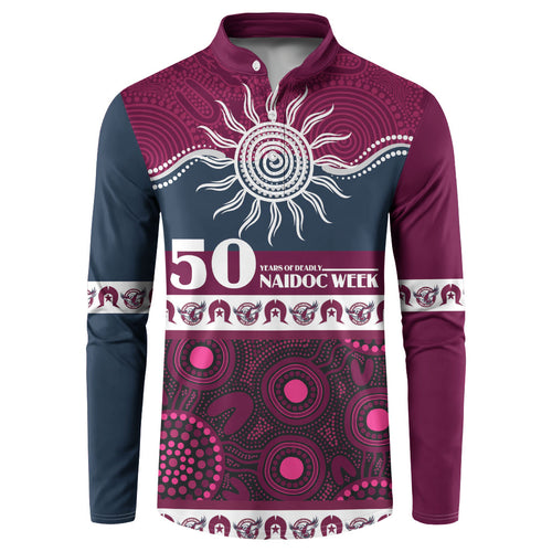 Sea Eagles NAIDOC Week Personalised Button Sweatshirt Aboriginal Torres Strait Islanders Vibe