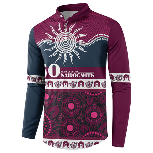 Sea Eagles NAIDOC Week Personalised Button Sweatshirt Aboriginal Torres Strait Islanders Vibe