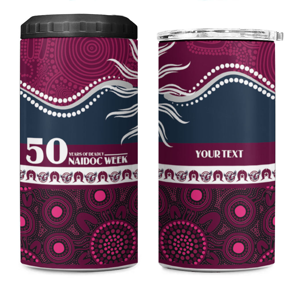 Sea Eagles NAIDOC Week Personalised 4 in 1 Can Cooler Tumbler Aboriginal Torres Strait Islanders Vibe