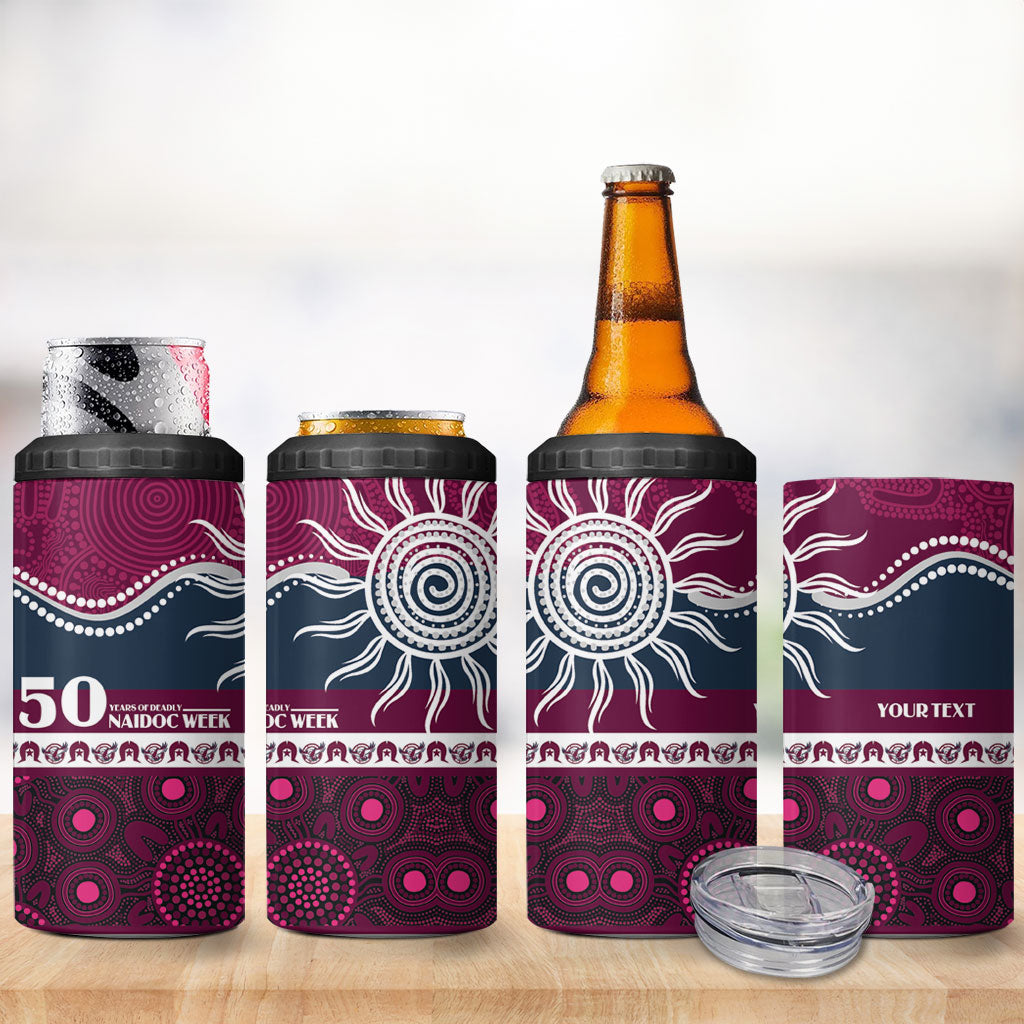 Sea Eagles NAIDOC Week Personalised 4 in 1 Can Cooler Tumbler Aboriginal Torres Strait Islanders Vibe