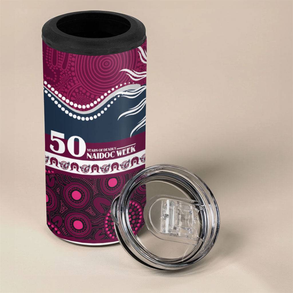 Sea Eagles NAIDOC Week Personalised 4 in 1 Can Cooler Tumbler Aboriginal Torres Strait Islanders Vibe