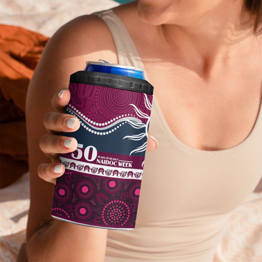 Sea Eagles NAIDOC Week Personalised 4 in 1 Can Cooler Tumbler Aboriginal Torres Strait Islanders Vibe