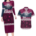 Sea Eagles NAIDOC Week Personalised Couples Matching Long Sleeve Bodycon Dress and Hawaiian Shirt Aboriginal Torres Strait Islanders Vibe