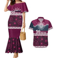 Sea Eagles NAIDOC Week Personalised Couples Matching Mermaid Dress and Hawaiian Shirt Aboriginal Torres Strait Islanders Vibe