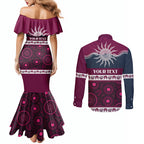 Sea Eagles NAIDOC Week Personalised Couples Matching Mermaid Dress and Long Sleeve Button Shirt Aboriginal Torres Strait Islanders Vibe