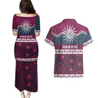 Sea Eagles NAIDOC Week Personalised Couples Matching Puletasi and Hawaiian Shirt Aboriginal Torres Strait Islanders Vibe
