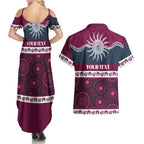 Sea Eagles NAIDOC Week Personalised Couples Matching Summer Maxi Dress and Hawaiian Shirt Aboriginal Torres Strait Islanders Vibe