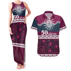 Sea Eagles NAIDOC Week Personalised Couples Matching Tank Maxi Dress and Hawaiian Shirt Aboriginal Torres Strait Islanders Vibe