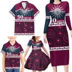 Sea Eagles NAIDOC Week Personalised Family Matching Long Sleeve Bodycon Dress and Hawaiian Shirt Aboriginal Torres Strait Islanders Vibe