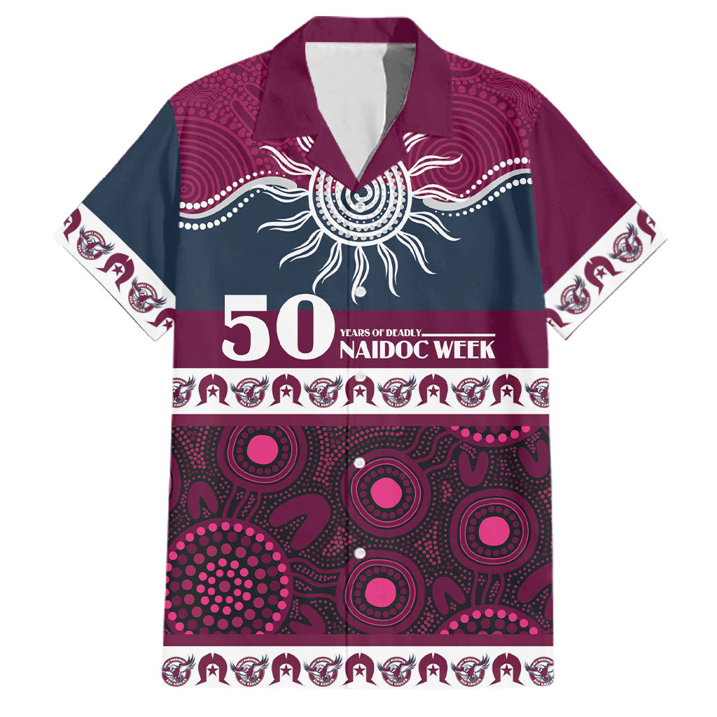 Sea Eagles NAIDOC Week Personalised Family Matching Mermaid Dress and Hawaiian Shirt Aboriginal Torres Strait Islanders Vibe