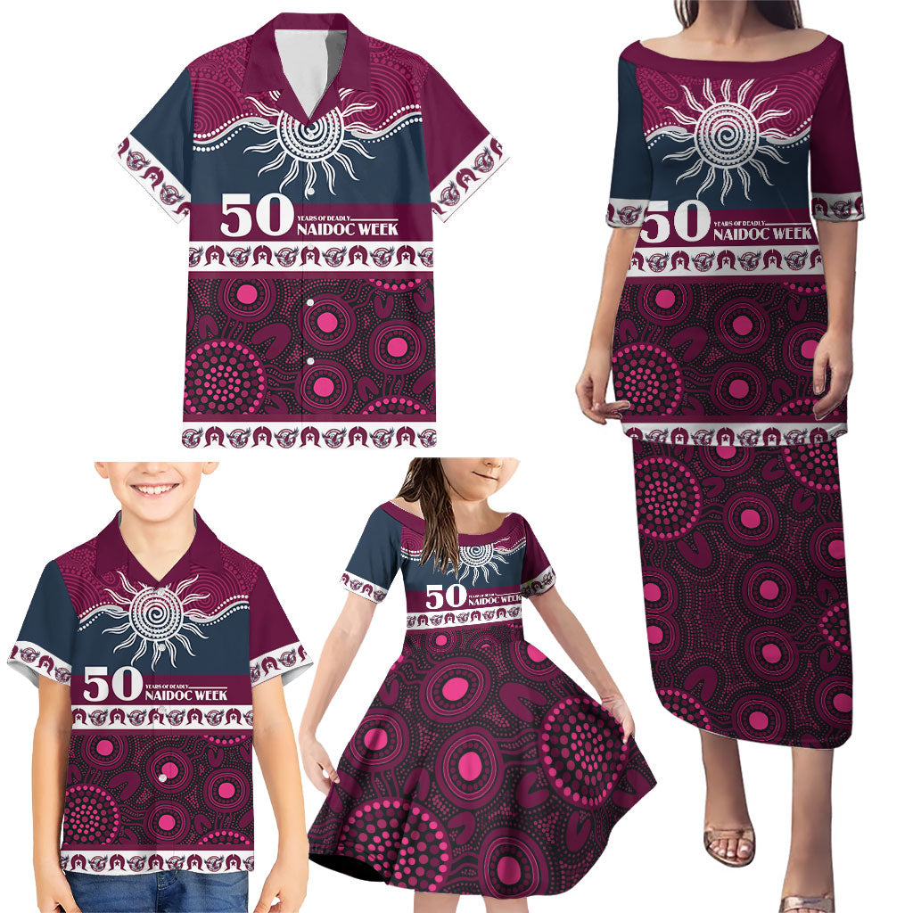 Sea Eagles NAIDOC Week Personalised Family Matching Puletasi and Hawaiian Shirt Aboriginal Torres Strait Islanders Vibe