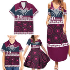 Sea Eagles NAIDOC Week Personalised Family Matching Summer Maxi Dress and Hawaiian Shirt Aboriginal Torres Strait Islanders Vibe