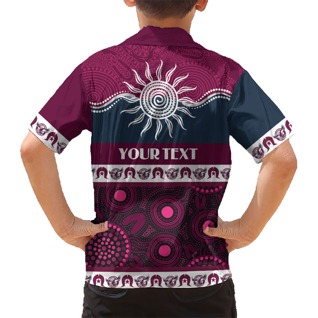 Sea Eagles NAIDOC Week Personalised Family Matching Summer Maxi Dress and Hawaiian Shirt Aboriginal Torres Strait Islanders Vibe