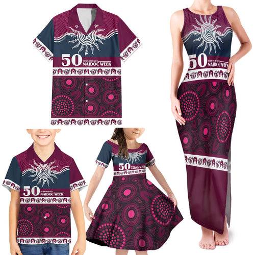 Sea Eagles NAIDOC Week Personalised Family Matching Tank Maxi Dress and Hawaiian Shirt Aboriginal Torres Strait Islanders Vibe