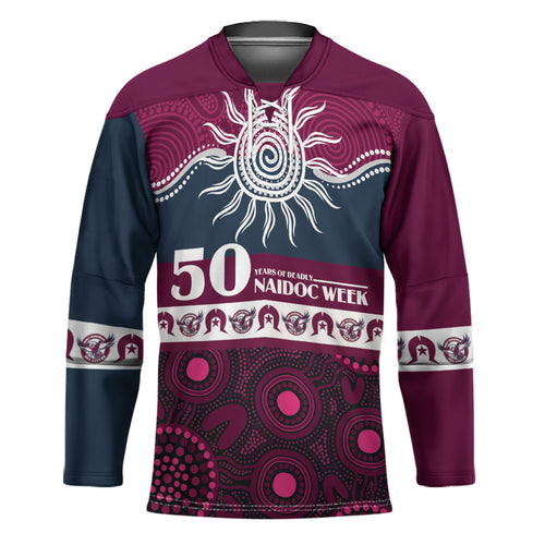 Sea Eagles NAIDOC Week Personalised Hockey Jersey Aboriginal Torres Strait Islanders Vibe