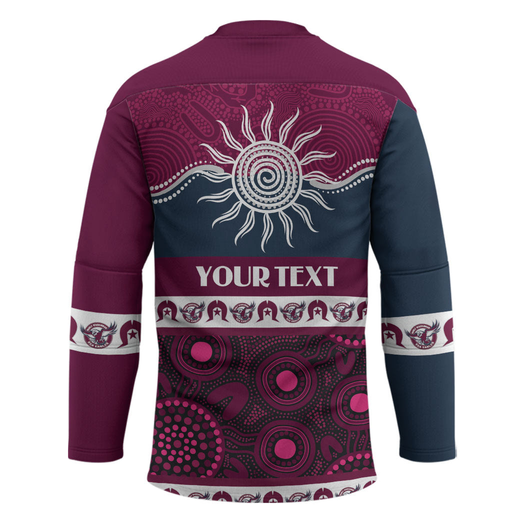 Sea Eagles NAIDOC Week Personalised Hockey Jersey Aboriginal Torres Strait Islanders Vibe