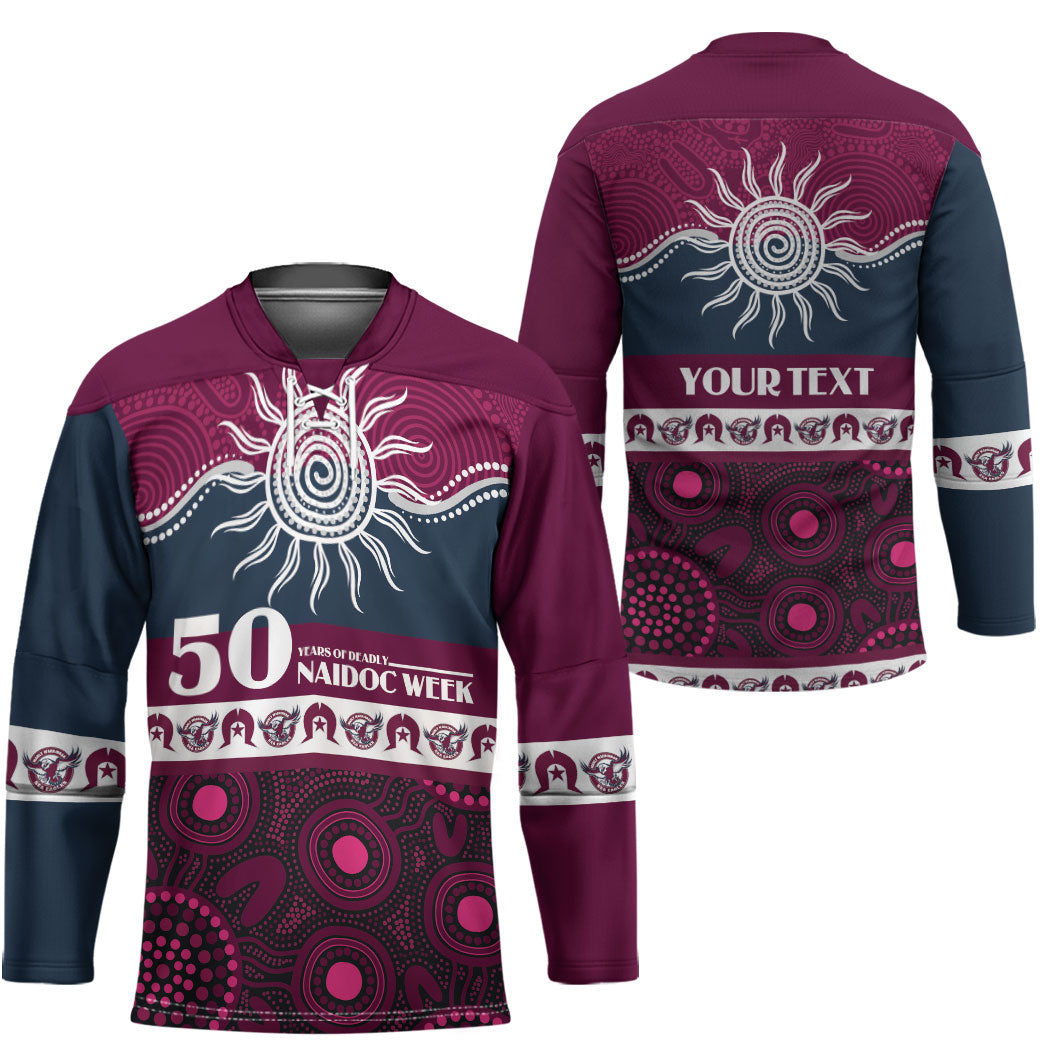 Sea Eagles NAIDOC Week Personalised Hockey Jersey Aboriginal Torres Strait Islanders Vibe