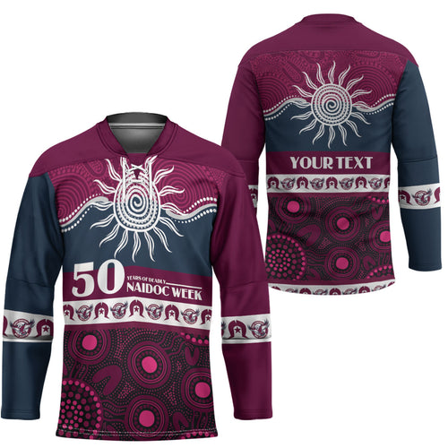 Sea Eagles NAIDOC Week Personalised Hockey Jersey Aboriginal Torres Strait Islanders Vibe