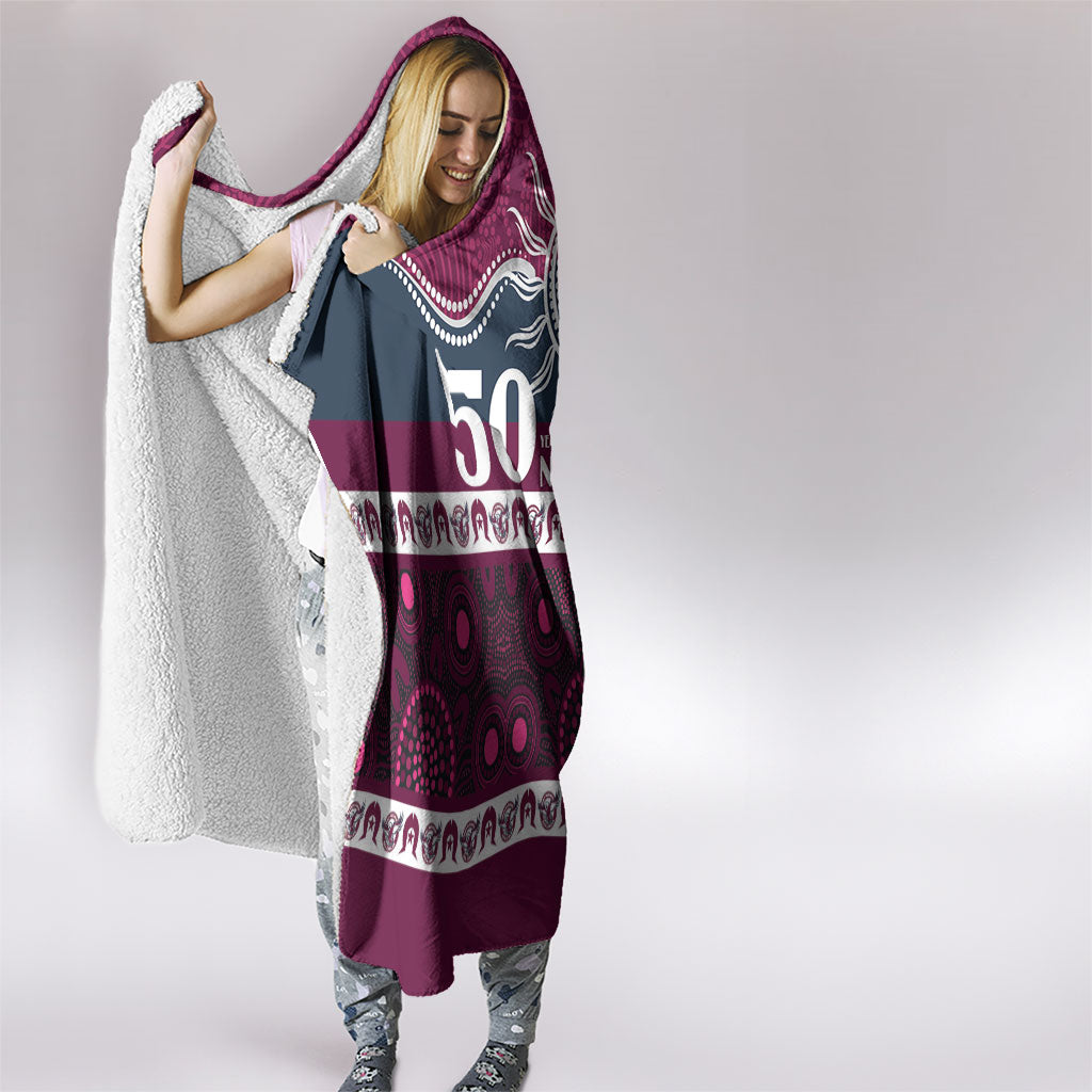 Sea Eagles NAIDOC Week Hooded Blanket Aboriginal Torres Strait Islanders Vibe