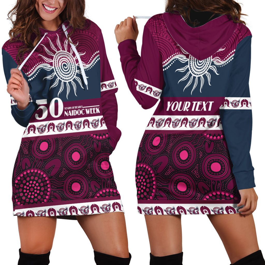 Sea Eagles NAIDOC Week Personalised Hoodie Dress Aboriginal Torres Strait Islanders Vibe