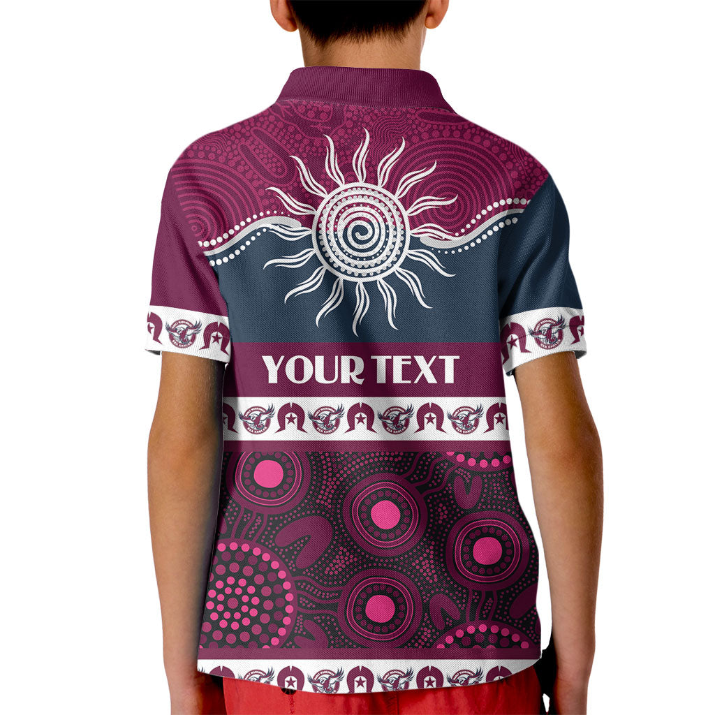 Sea Eagles NAIDOC Week Personalised Kid Polo Shirt Aboriginal Torres Strait Islanders Vibe