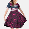 Sea Eagles NAIDOC Week Personalised Kid Short Sleeve Dress Aboriginal Torres Strait Islanders Vibe