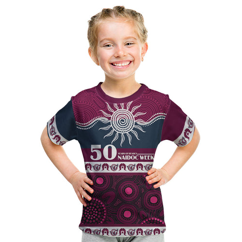 Sea Eagles NAIDOC Week Personalised Kid T Shirt Aboriginal Torres Strait Islanders Vibe