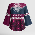 Sea Eagles NAIDOC Week Personalised Kimono Sleeve Blouse Aboriginal Torres Strait Islanders Vibe