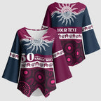 Sea Eagles NAIDOC Week Personalised Kimono Sleeve Blouse Aboriginal Torres Strait Islanders Vibe