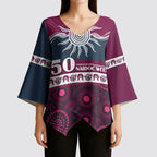Sea Eagles NAIDOC Week Personalised Kimono Sleeve Blouse Aboriginal Torres Strait Islanders Vibe