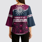 Sea Eagles NAIDOC Week Personalised Kimono Sleeve Blouse Aboriginal Torres Strait Islanders Vibe
