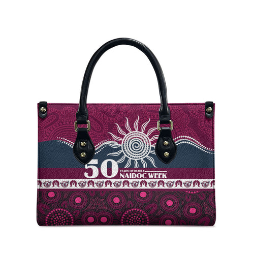 Sea Eagles NAIDOC Week Leather Bag Aboriginal Torres Strait Islanders Vibe