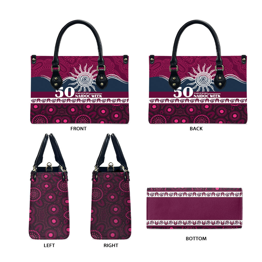 Sea Eagles NAIDOC Week Leather Bag Aboriginal Torres Strait Islanders Vibe
