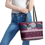 Sea Eagles NAIDOC Week Leather Tote Bag Aboriginal Torres Strait Islanders Vibe
