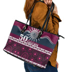 Sea Eagles NAIDOC Week Leather Tote Bag Aboriginal Torres Strait Islanders Vibe