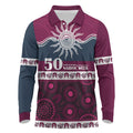 Sea Eagles NAIDOC Week Personalised Long Sleeve Polo Shirt Aboriginal Torres Strait Islanders Vibe