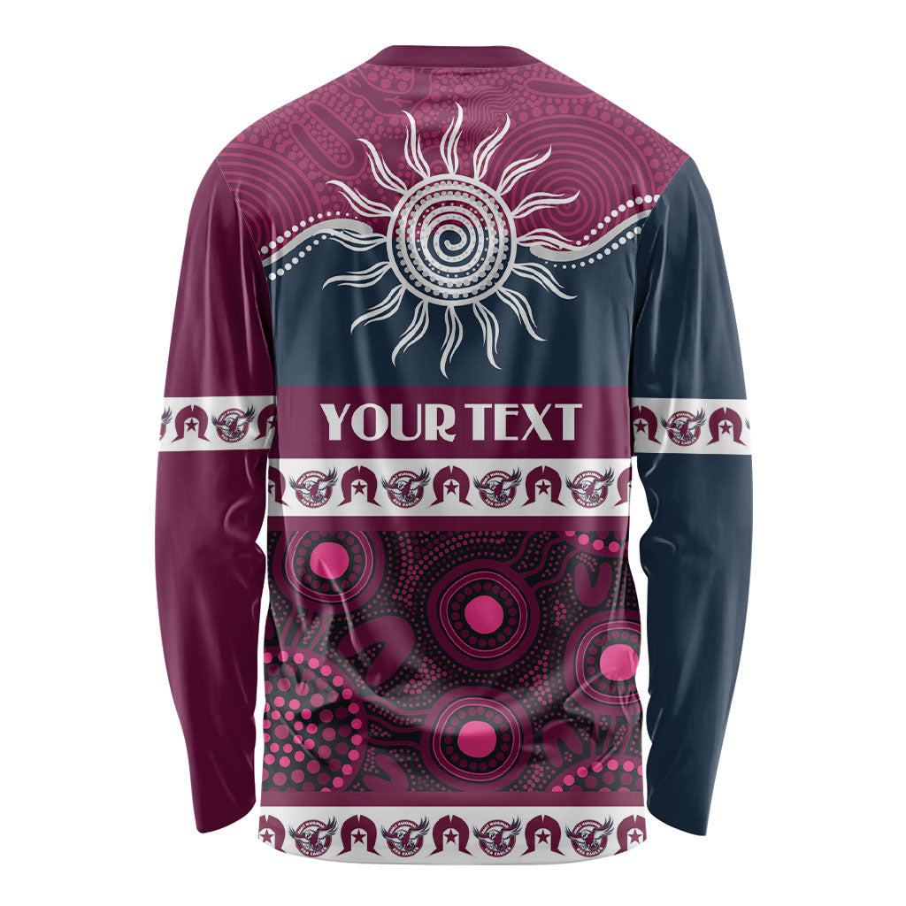 Sea Eagles NAIDOC Week Personalised Long Sleeve Shirt Aboriginal Torres Strait Islanders Vibe