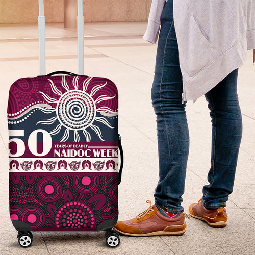 Sea Eagles NAIDOC Week Luggage Cover Aboriginal Torres Strait Islanders Vibe