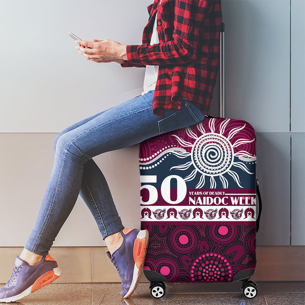 Sea Eagles NAIDOC Week Luggage Cover Aboriginal Torres Strait Islanders Vibe