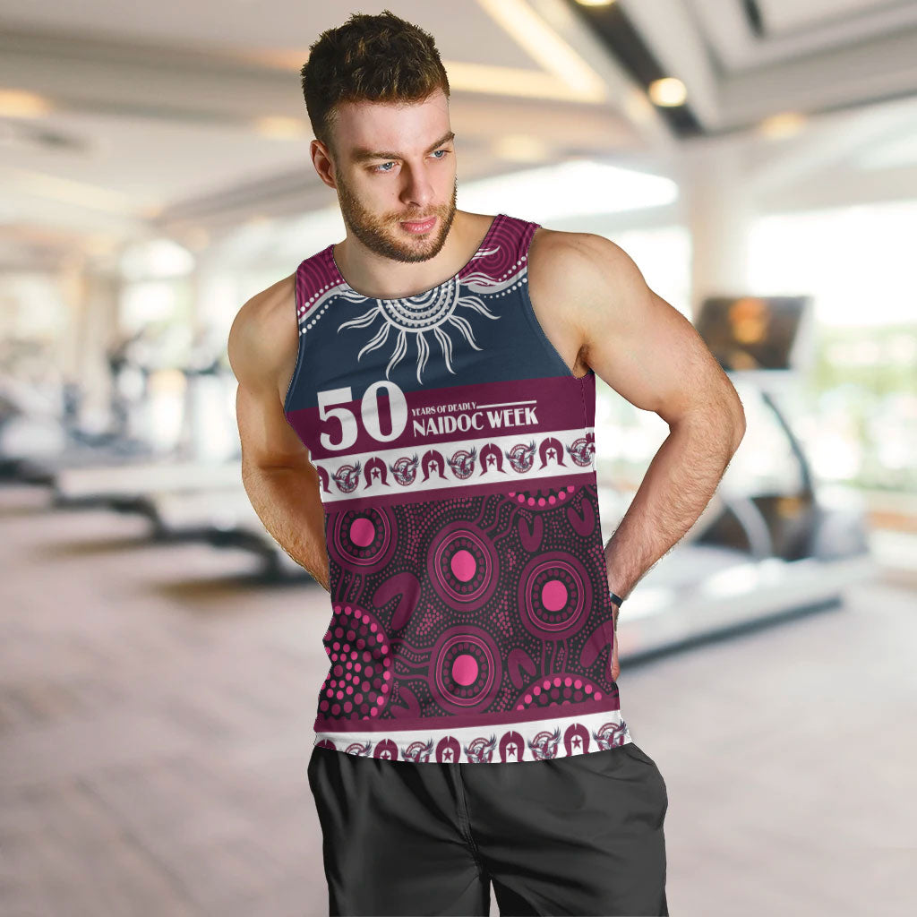 Sea Eagles NAIDOC Week Personalised Men Tank Top Aboriginal Torres Strait Islanders Vibe