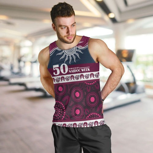 Sea Eagles NAIDOC Week Personalised Men Tank Top Aboriginal Torres Strait Islanders Vibe