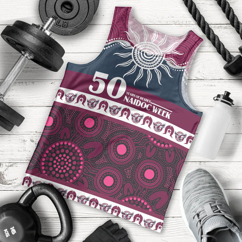 Sea Eagles NAIDOC Week Personalised Men Tank Top Aboriginal Torres Strait Islanders Vibe