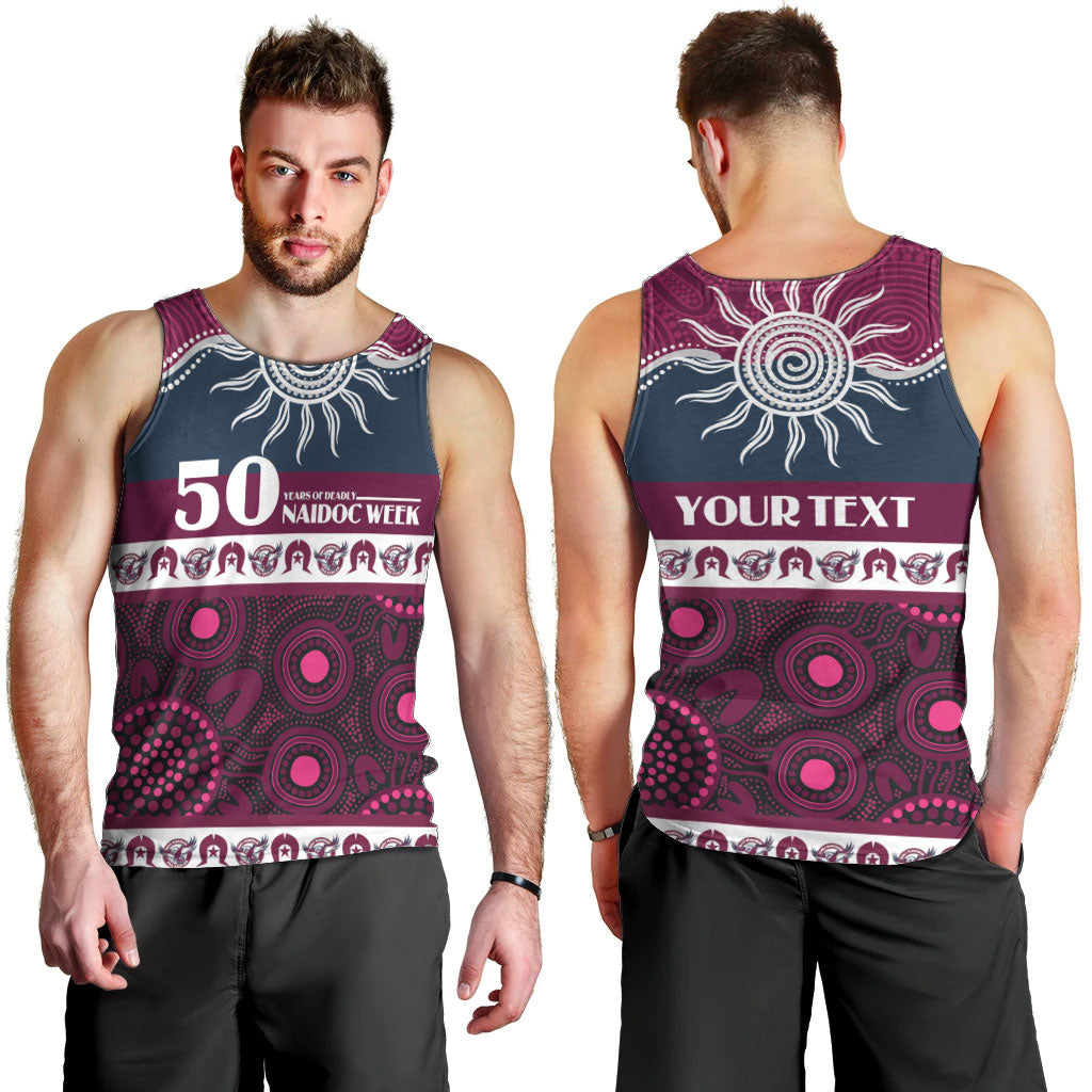 Sea Eagles NAIDOC Week Personalised Men Tank Top Aboriginal Torres Strait Islanders Vibe