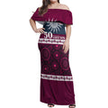 Sea Eagles NAIDOC Week Personalised Off Shoulder Maxi Dress Aboriginal Torres Strait Islanders Vibe