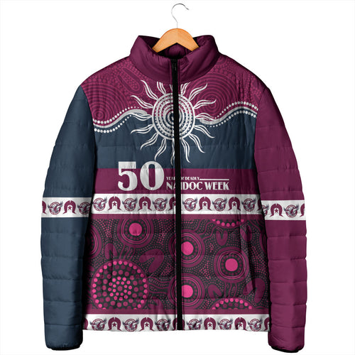 Sea Eagles NAIDOC Week Personalised Padded Jacket Aboriginal Torres Strait Islanders Vibe