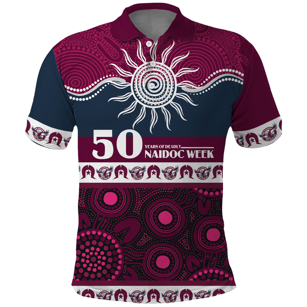 Sea Eagles NAIDOC Week Personalised Polo Shirt Aboriginal Torres Strait Islanders Vibe
