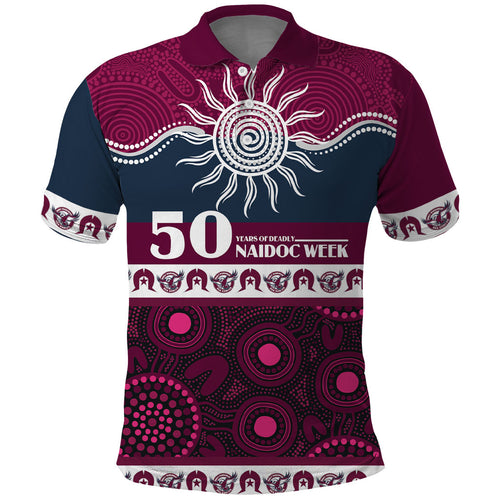 Sea Eagles NAIDOC Week Personalised Polo Shirt Aboriginal Torres Strait Islanders Vibe