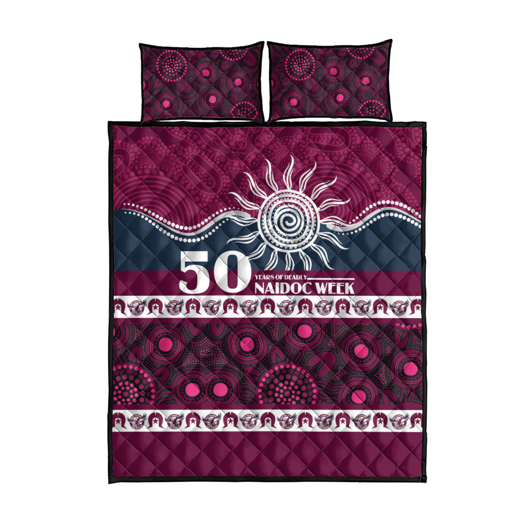 Sea Eagles NAIDOC Week Quilt Bed Set Aboriginal Torres Strait Islanders Vibe