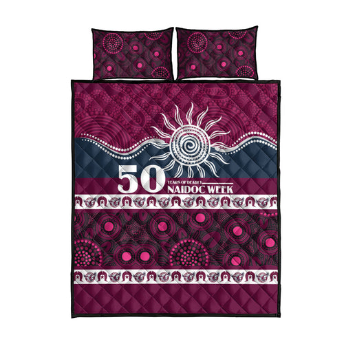Sea Eagles NAIDOC Week Quilt Bed Set Aboriginal Torres Strait Islanders Vibe